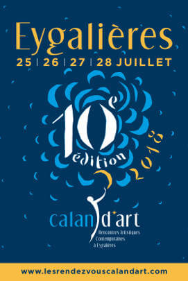 Affiche Caland'Art à Eygalières - Félix Valdelièvre expose ses sculptures sur métal à Eygalières du 25 au 28 Juillet 2018